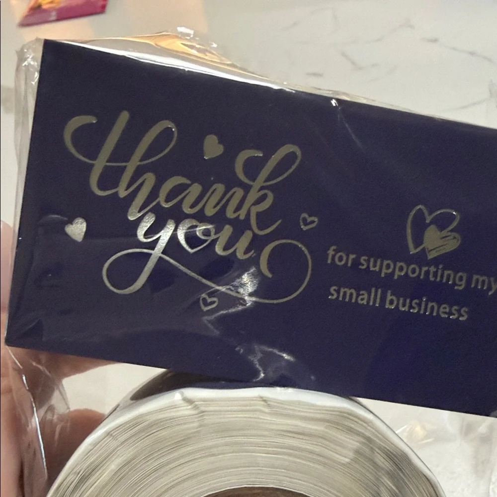 Thank You Stickers Roll - White - Picture 1 of 6